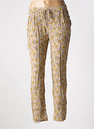 Pantalon slim taille élastique beige ARTLOVE femme
