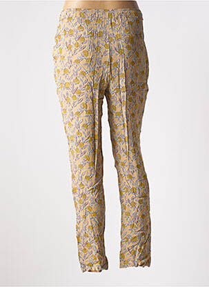 Pantalon slim taille élastique beige ARTLOVE femme