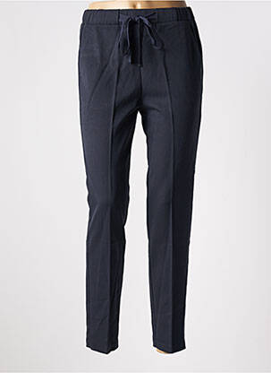Pantalon slim taille élastique bleu GRACE & MILA femme