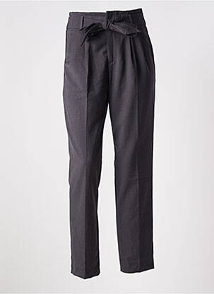 Pantalon taille haute taille haute gris GRACE & MILA femme