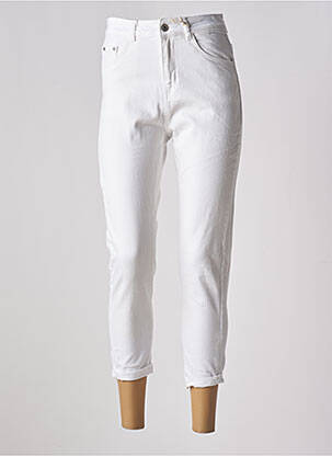 Pantacourt poches blanc MELLY & CO femme