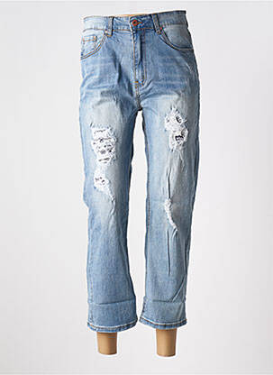 Jeans boyfriend bleu PLACE DU JOUR pour femme