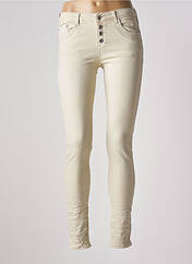 Pantalon slim beige PLACE DU JOUR pour femme seconde vue