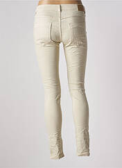 Pantalon slim beige PLACE DU JOUR pour femme seconde vue