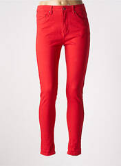 Pantalon slim rouge NINA CARTER pour femme seconde vue