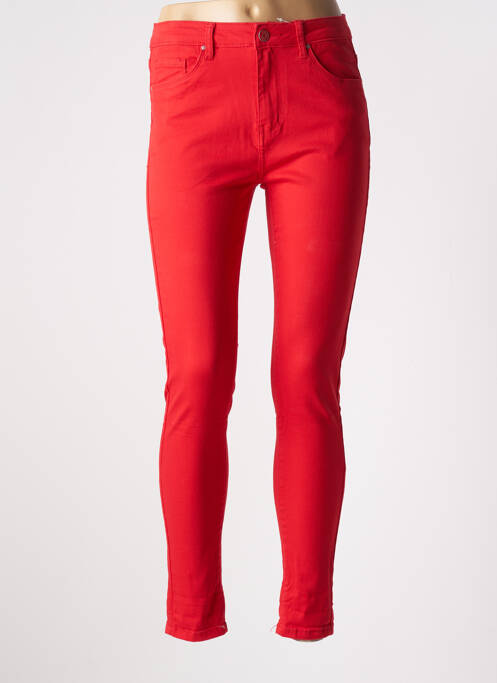 Pantalon slim rouge NINA CARTER pour femme