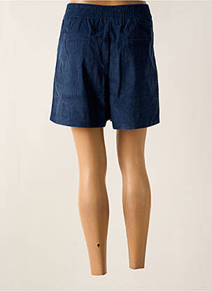 Short fermeture zippée sous rabat boutonné bleu ARTLOVE femme