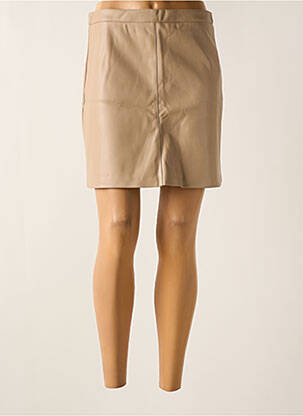 Jupe courte taille à pinces beige ARTLOVE femme