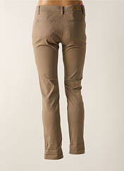 Pantalon slim beige PLACE DU JOUR pour femme seconde vue