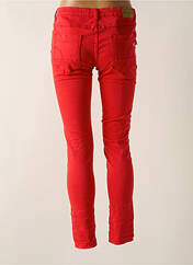 Pantalon slim rouge PLACE DU JOUR pour femme seconde vue