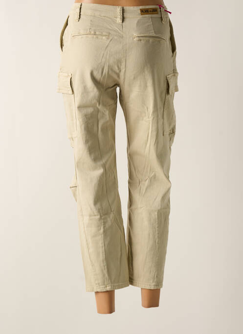 Pantalon 7/8 beige PLACE DU JOUR pour femme