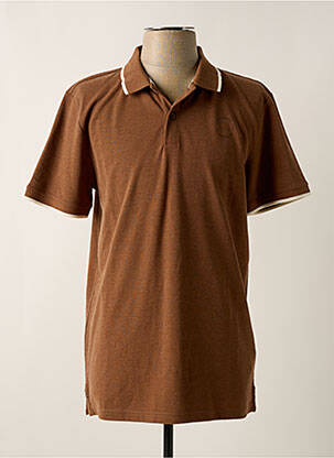 Polo coupe droite manches courtes marron TIFFOSI homme