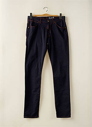 Pantalon slim stretch taille normale bleu WRANGLER homme
