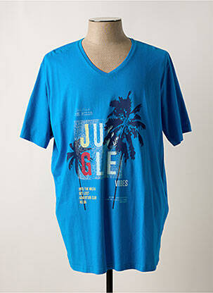 T-shirt bleu REDMOND pour homme