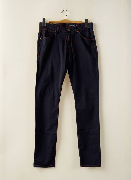 Pantalon slim stretch taille normale bleu WRANGLER homme