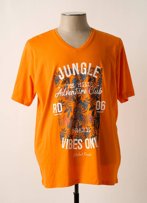 T-shirt orange REDMOND pour homme