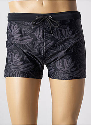 Short de bain imprimé fantaisie noir SUN PROJECT homme