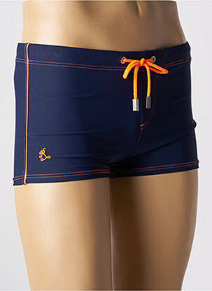 Short de bain fermeture liens à nouer bleu fonce RAMATUELLE homme