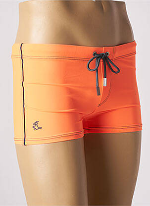 Short de bain fermeture liens à nouer orange RAMATUELLE homme