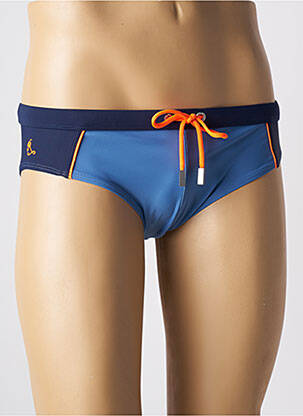 Slip de bain fermeture liens à nouer bleu RAMATUELLE homme
