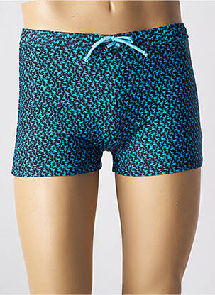 Short de bain imprimé fantaisie bleu LAGON BLEU homme