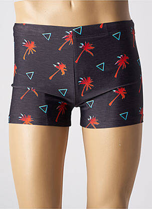 Short de bain imprimé fantaisie gris SUN PROJECT homme
