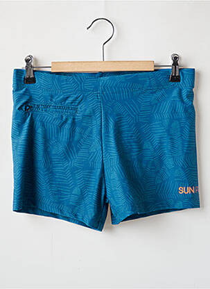 Short de bain imprimé fantaisie bleu SUN PROJECT homme