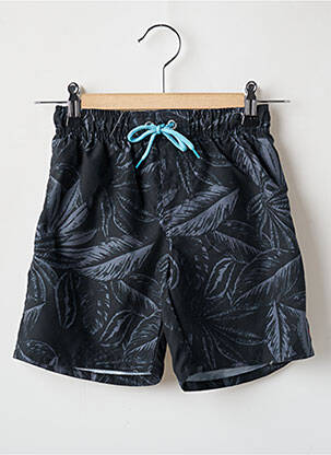 Short de bain imprimé fantaisie noir SUN PROJECT garçon