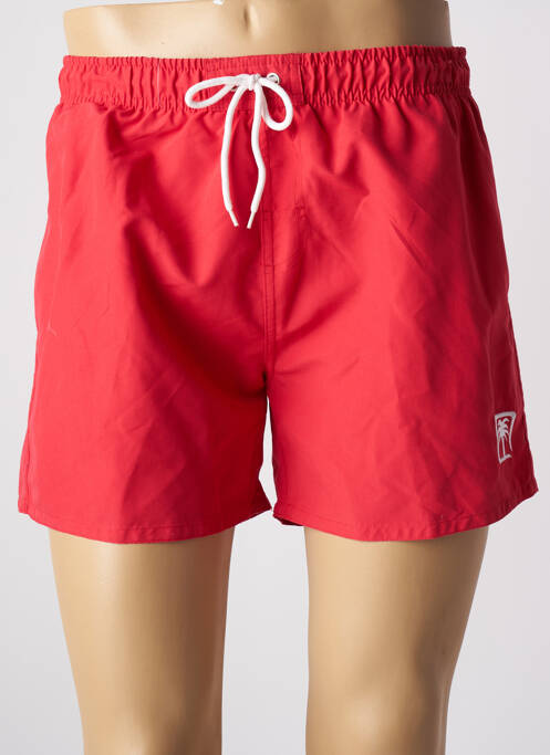 Short de bain fermeture liens à nouer rouge SUN PROJECT homme