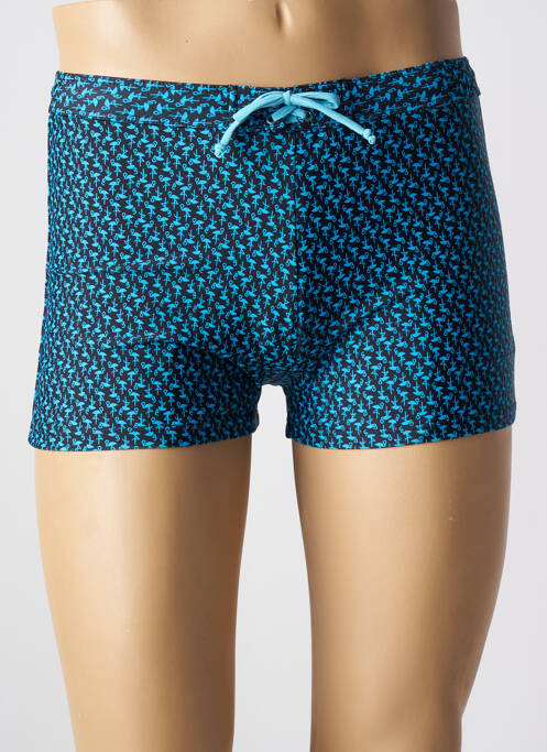 Short de bain imprimé fantaisie bleu LAGON BLEU homme