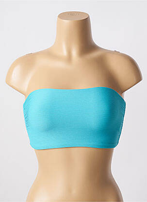 Haut de maillot de bain stretch haut bandeau bleu SEAFOLLY femme