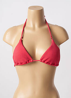 Haut de maillot de bain stretch haut soutien-gorge avec mousse de rembourrage amovible rouge SEAFOLLY femme