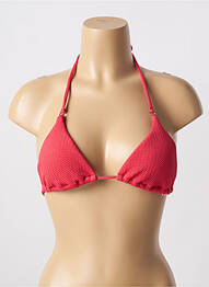 Haut de maillot de bain stretch haut soutien-gorge avec mousse de rembourrage amovible rouge SEAFOLLY femme