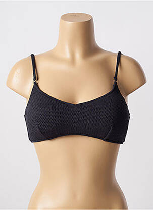 Haut de maillot de bain stretch haut soutien-gorge avec mousse de rembourrage amovible noir SEAFOLLY femme