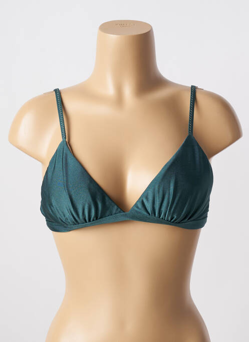 Haut de maillot de bain stretch haut soutien-gorge avec mousse de rembourrage amovible vert RIO DE SOL femme