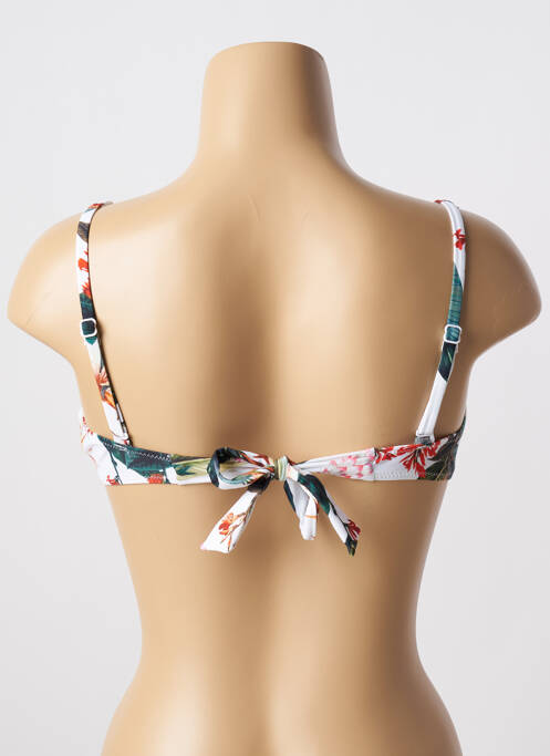 Haut de maillot de bain blanc LAGON BLEU femme