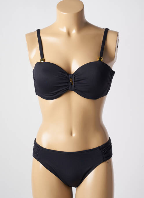 Maillot de bain 2 pièces noir MISS CARAÏBES pour femme