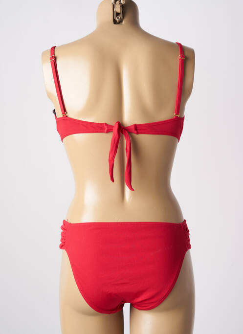 Maillot de bain 2 pièces rouge MISS CARAÏBES pour femme