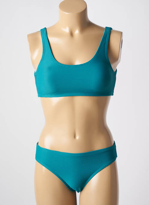 Maillot de bain 2 pièces vert LAGON BLEU pour femme