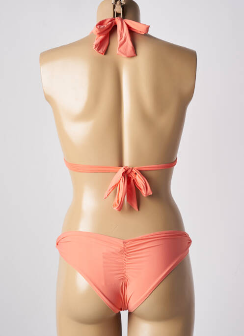 Maillot de bain 2 pièces stretch haut soutien-gorge avec mousse de rembourrage amovible orange RIO DE SOL femme