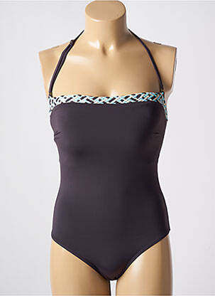 Maillot de bain 1 pièce haut bandeau haut bandeau marron ADMAS femme