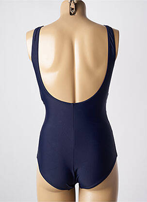 Maillot de bain 1 pièce imprimé fantaisie haut soutien-gorge moulé bleu YSABEL MORA femme