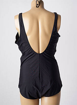 Maillot de bain 1 pièce effet matière satinée haut soutien-gorge moulé noir YSABEL MORA femme