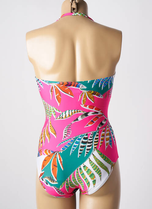 Maillot de bain 1 pièce rose TESSY pour femme