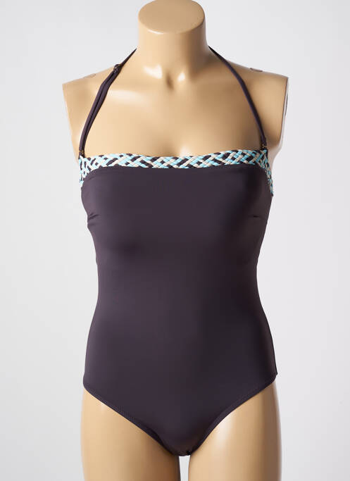 Maillot de bain 1 pièce haut bandeau haut bandeau marron ADMAS femme