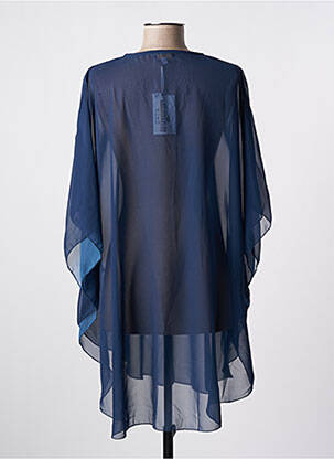 Robe de plage fermeture liens à nouer bleu LAGON BLEU femme