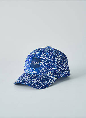 Casquette tissage popeline bleu WAXX femme