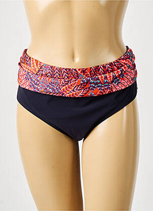 Bas de maillot de bain effet matière satinée culotte noir ANITA femme