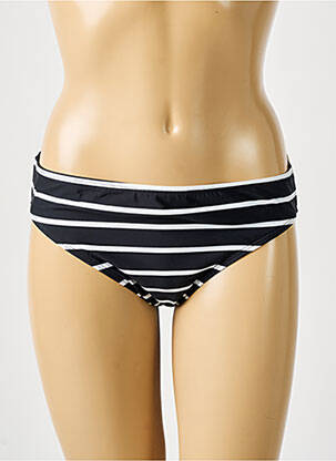 Bas de maillot de bain tissage satiné culotte noir AMOENA femme