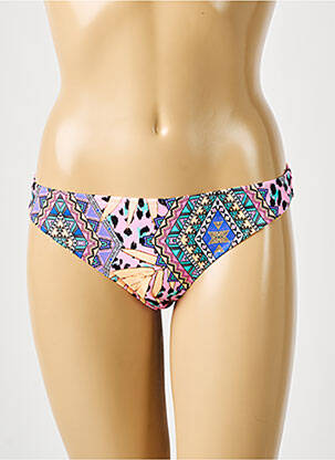 Bas de maillot de bain imprimé fantaisie culotte rose FREYA femme